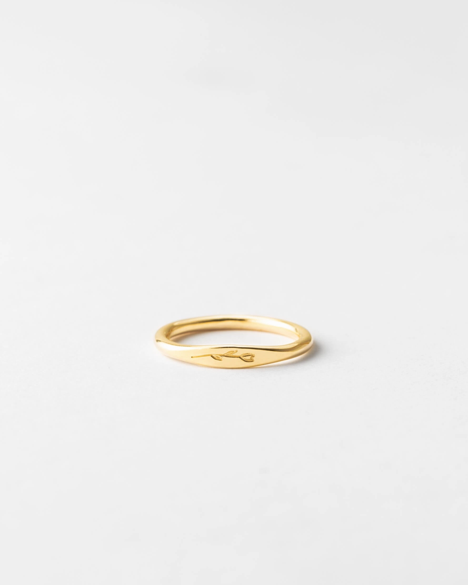 Floral Slim Signet Low-Cost Gift Shiny Style