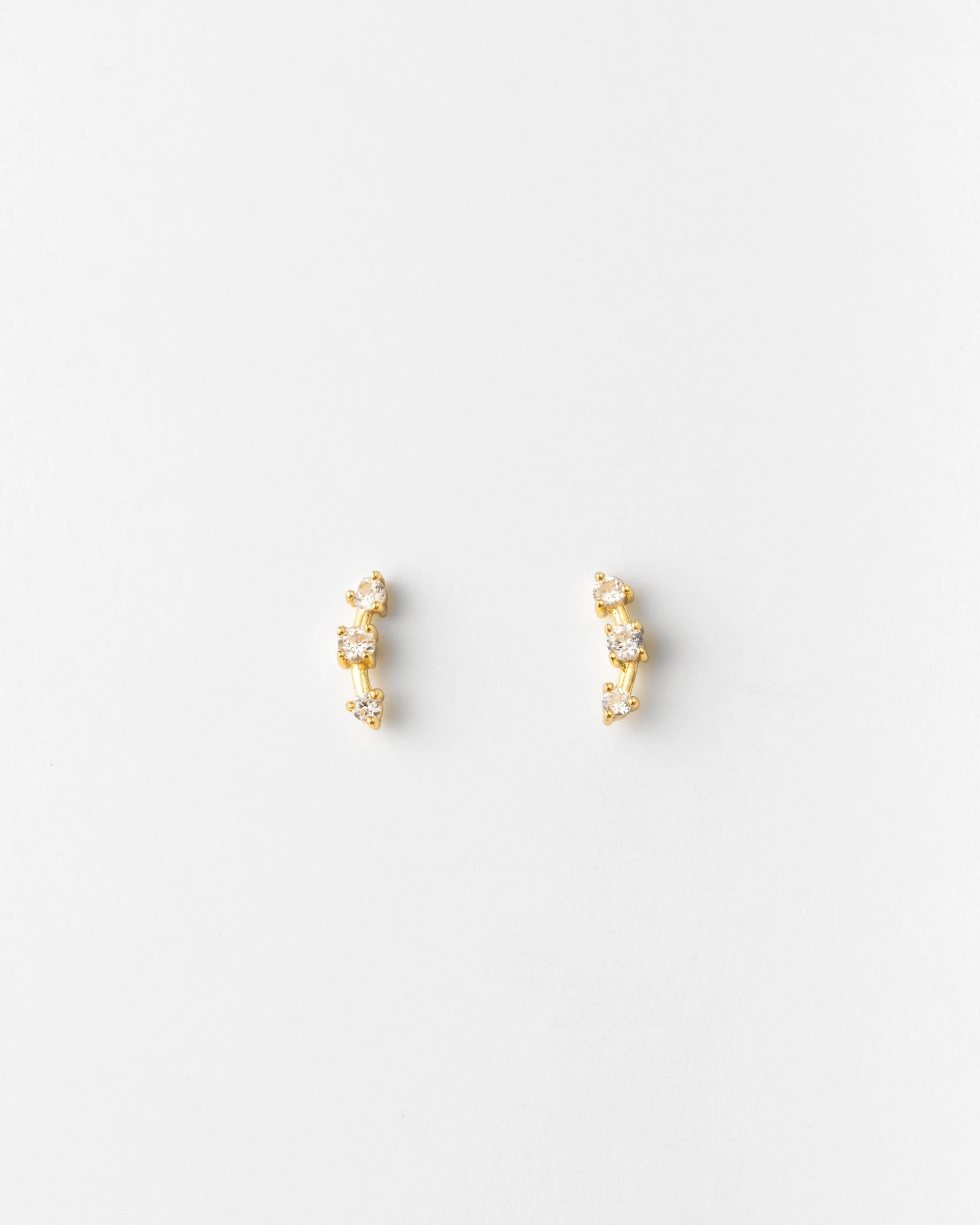 Astra White Sapphire Bar Studs Safe Must-Have