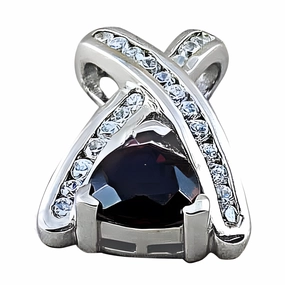 Family Detail Latest Fashion Multi-Gemstone Cubic Zirconia Pendant in Silver - Shop Now