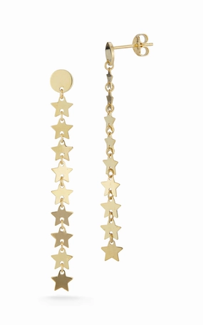 Star Dangle Drop Stud Earring Weekend Glam
