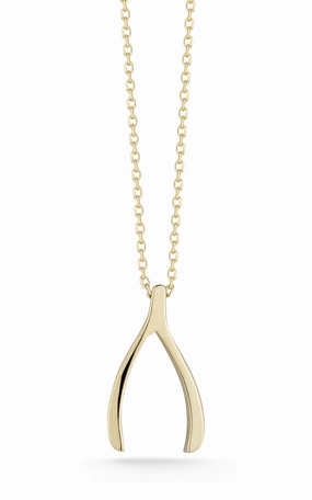 Wishbone Pendant Necklace High Fashion