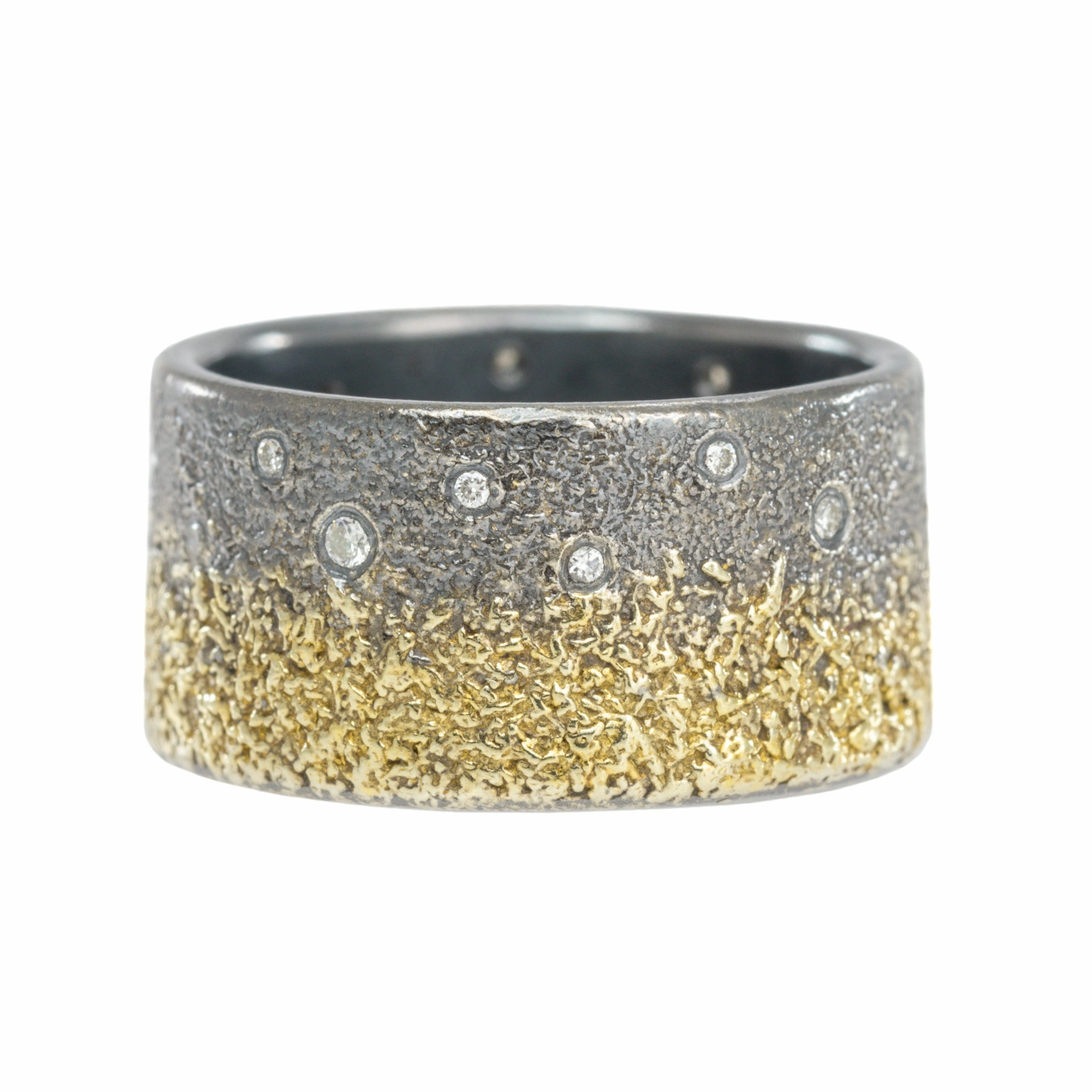 Dusted Slice Band   Diamonds - 22k, Oxidized silver   VS Diamonds Stylish Appeal Luxury Shine