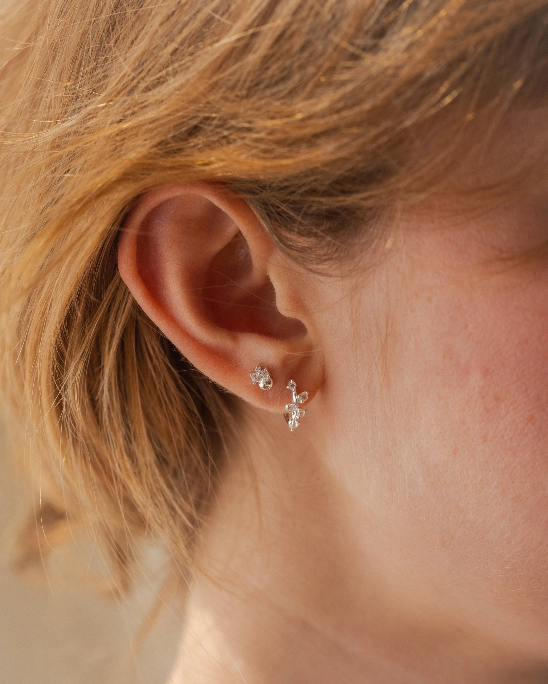 Dewdrop Studs Unique Creation Ornate Trinket