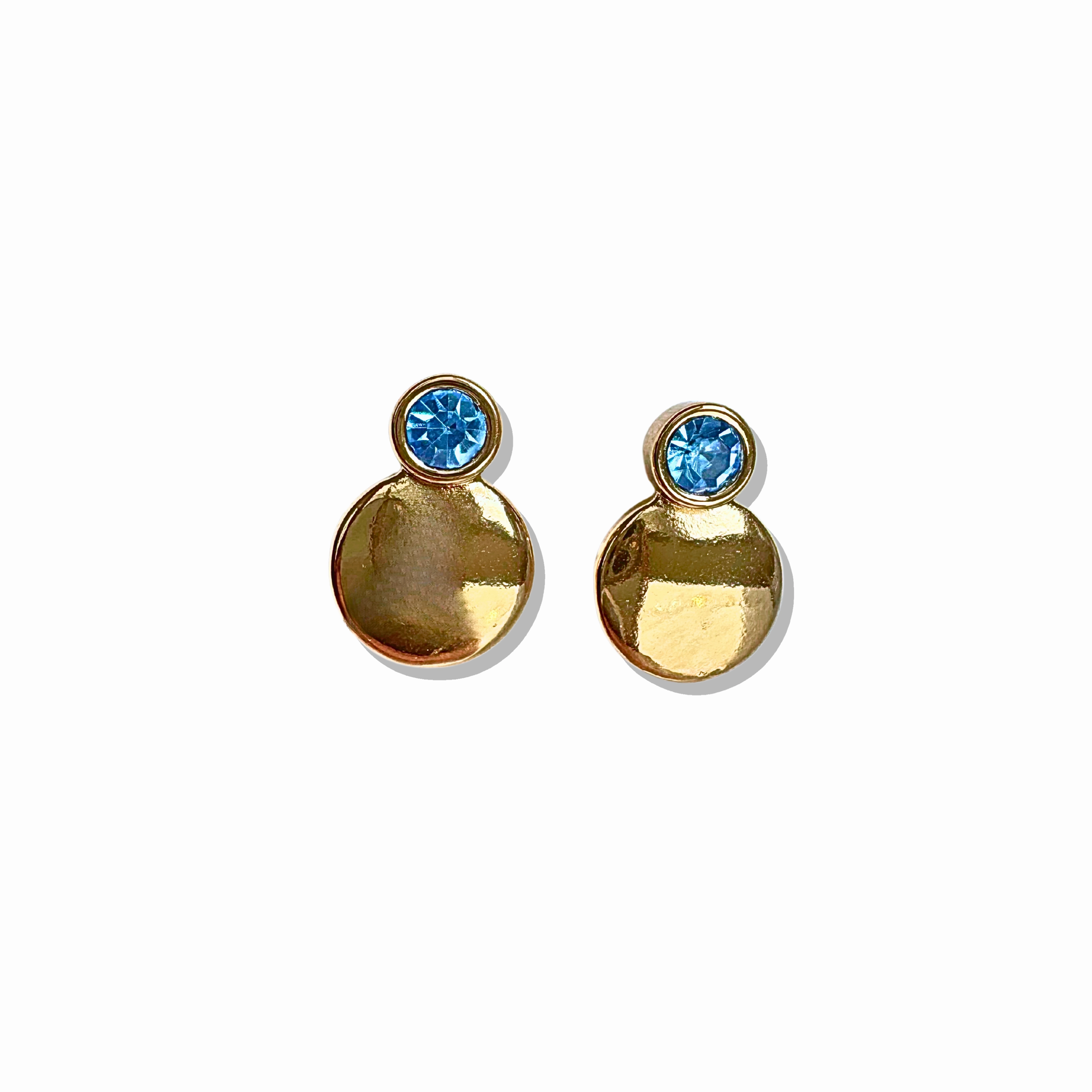 Vacation Embellishment Triangular Embellishment Nerea Baby Blue Large Earrings