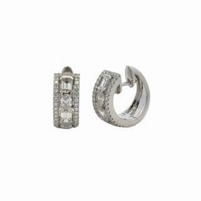 Diamond Huggie Earrings Trendy Design