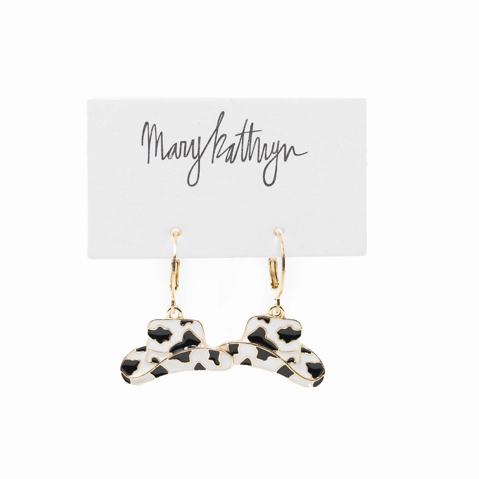 Quiet Glow Cow Print Cowboy Hat Huggies