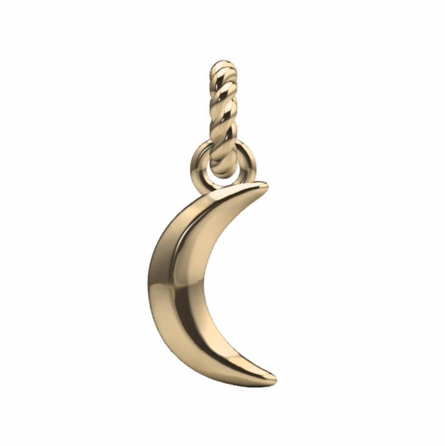 Casual Present Crescent Moon Charm