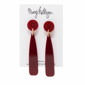 Fresh Style Crimson Beauty Earrings
