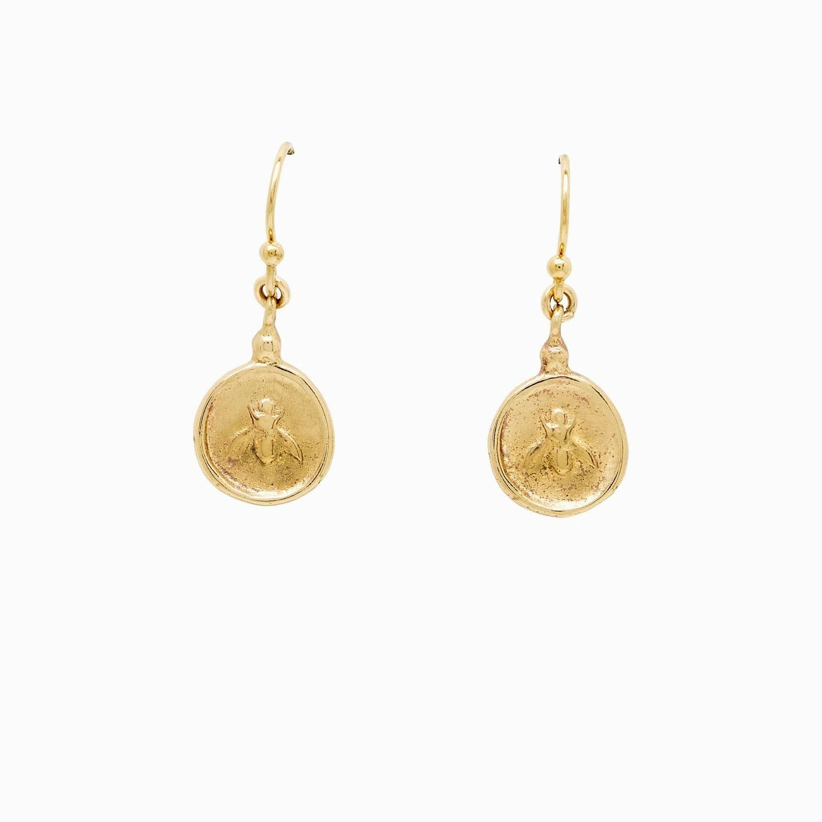 Queen Bee Bronze Earrings Romantic Layer