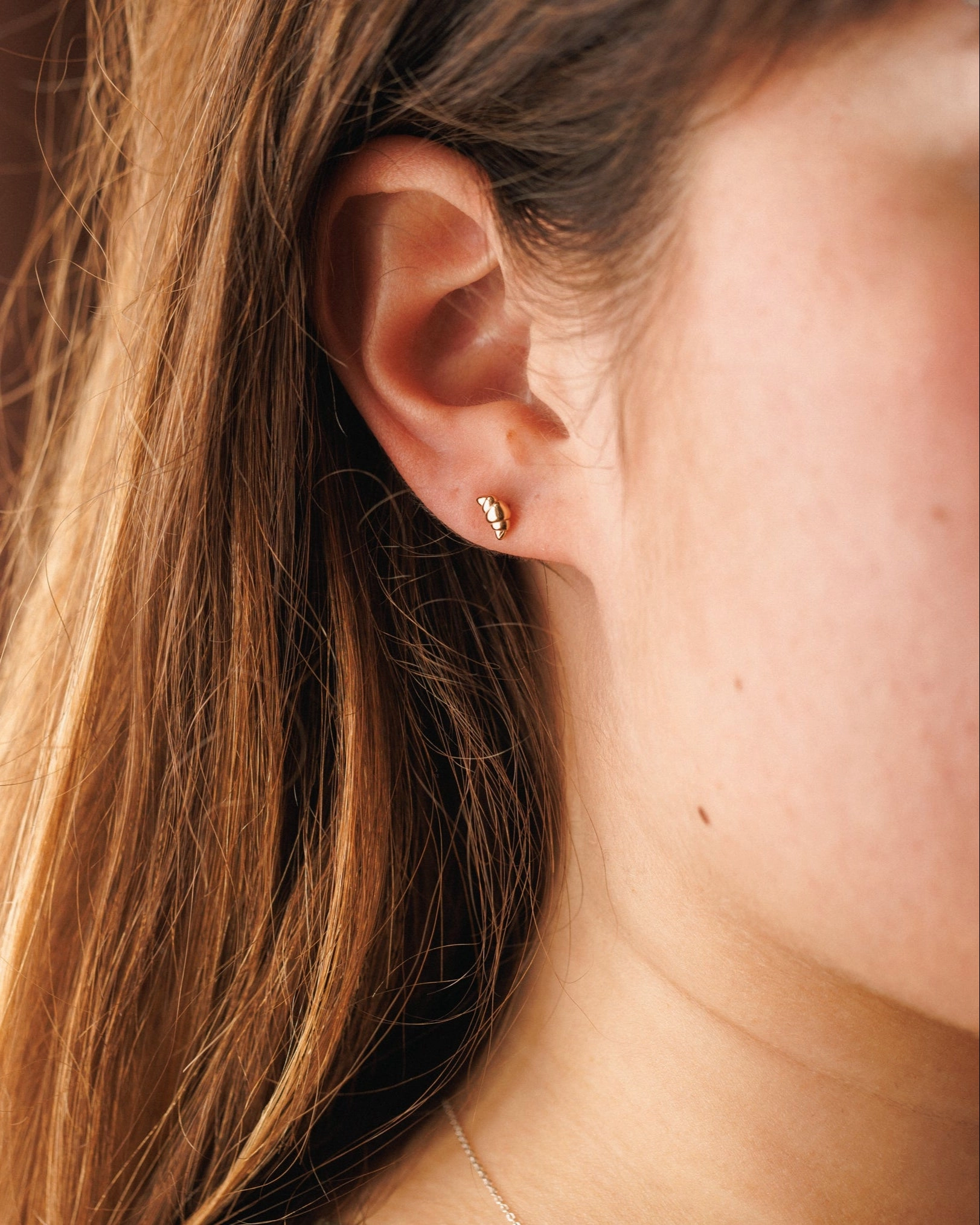 Croissant Studs Social Accent Graceful Style