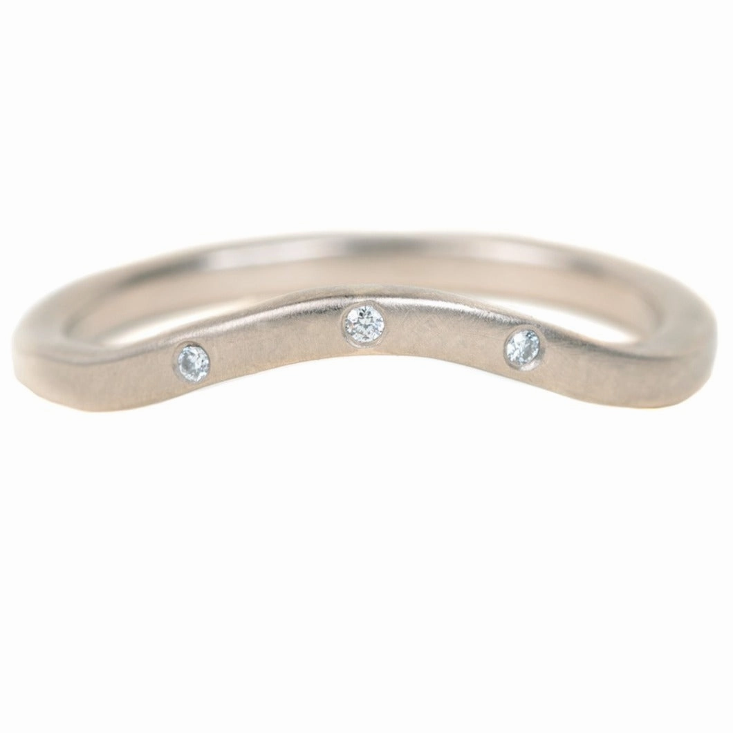 Bright Touch Crown Shadow Band -18ky Gold, 14kpw   VS Diamonds