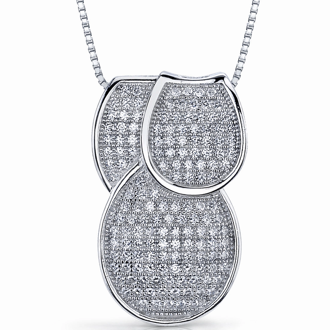 Cubic Zirconia Pendant Sterling Silver Fashion Detail