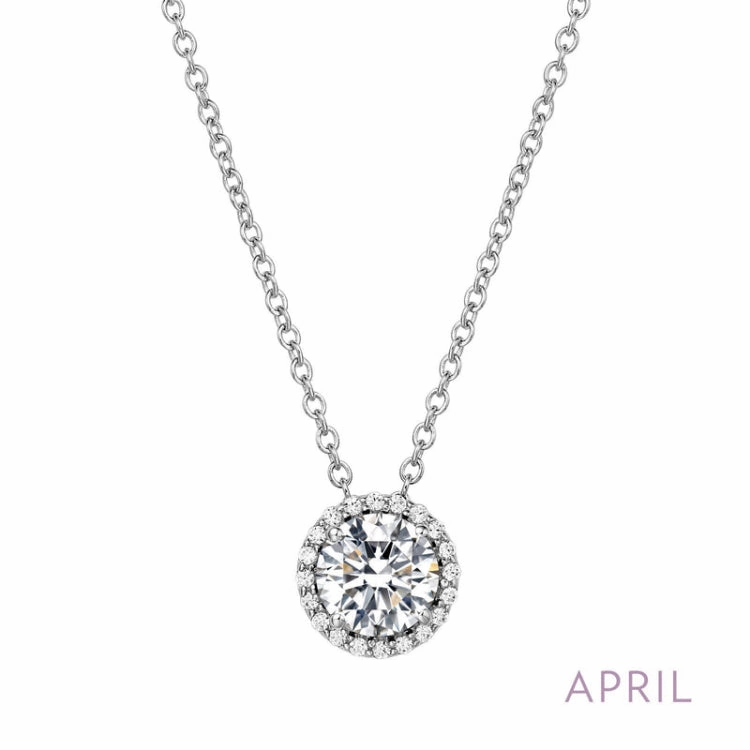 Effortless Charm April Birthstone Necklace