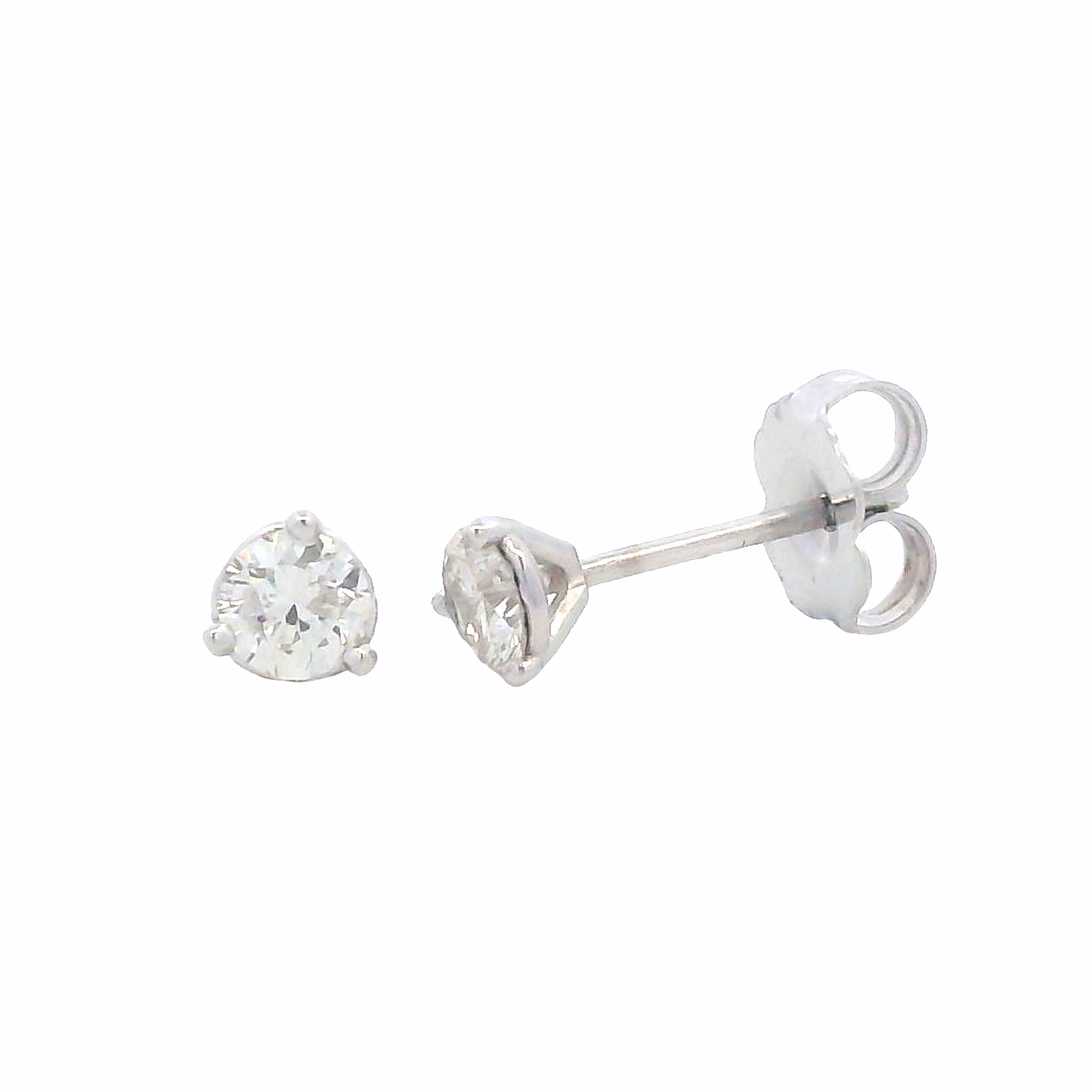 Corporate Accessory 0.35cttw Round Diamonds in Three Prong Martini Earrings