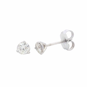Corporate Accessory 0.35cttw Round Diamonds in Three Prong Martini Earrings