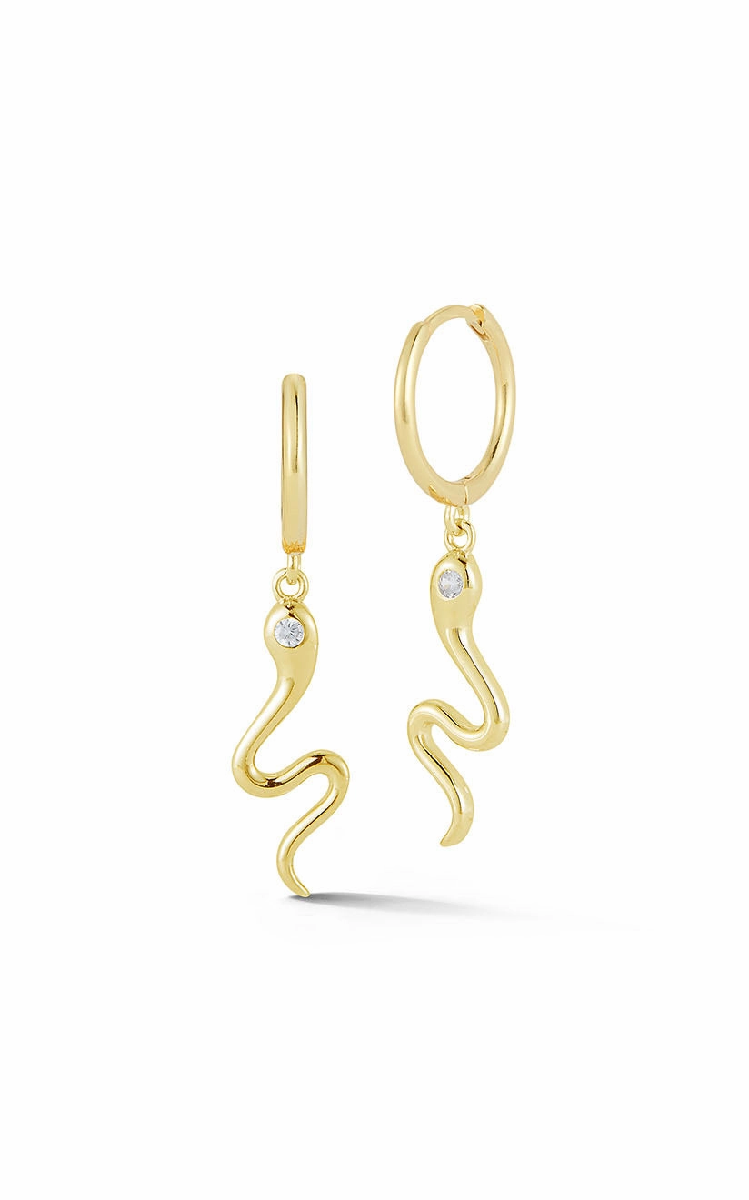 Fashion Must Snake Charm Huggie Earring