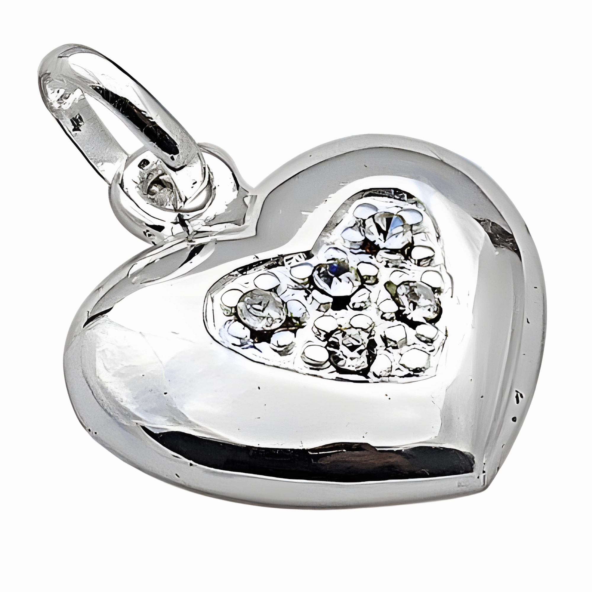 Holiday Style Cute Heart Style Cubic Zirconia Gemstone Pendant Jewelry