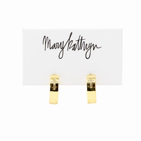 Sophisticated Glow CZ Cross Huggies