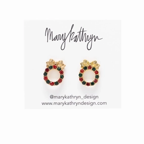 Soft Detail Classy Accent CZ Wreath Studs