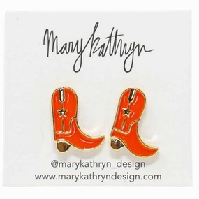 Creative Edge Orange Cowboy Boot Studs