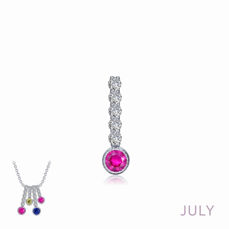 July Birthstone Love Pendant Signature Look