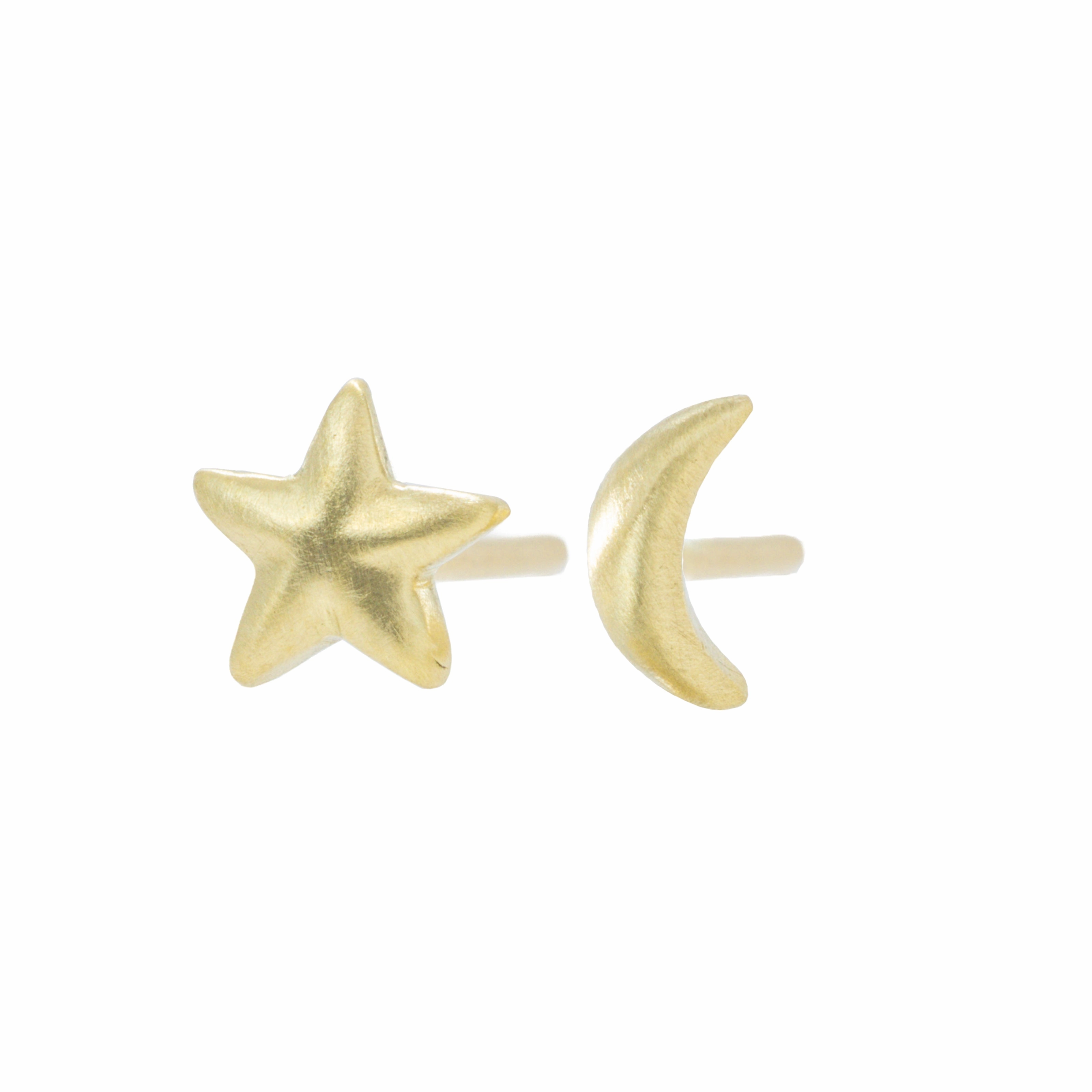 18k Golden Celestial Studs - 18k Gold Stylish Style Lush Accent