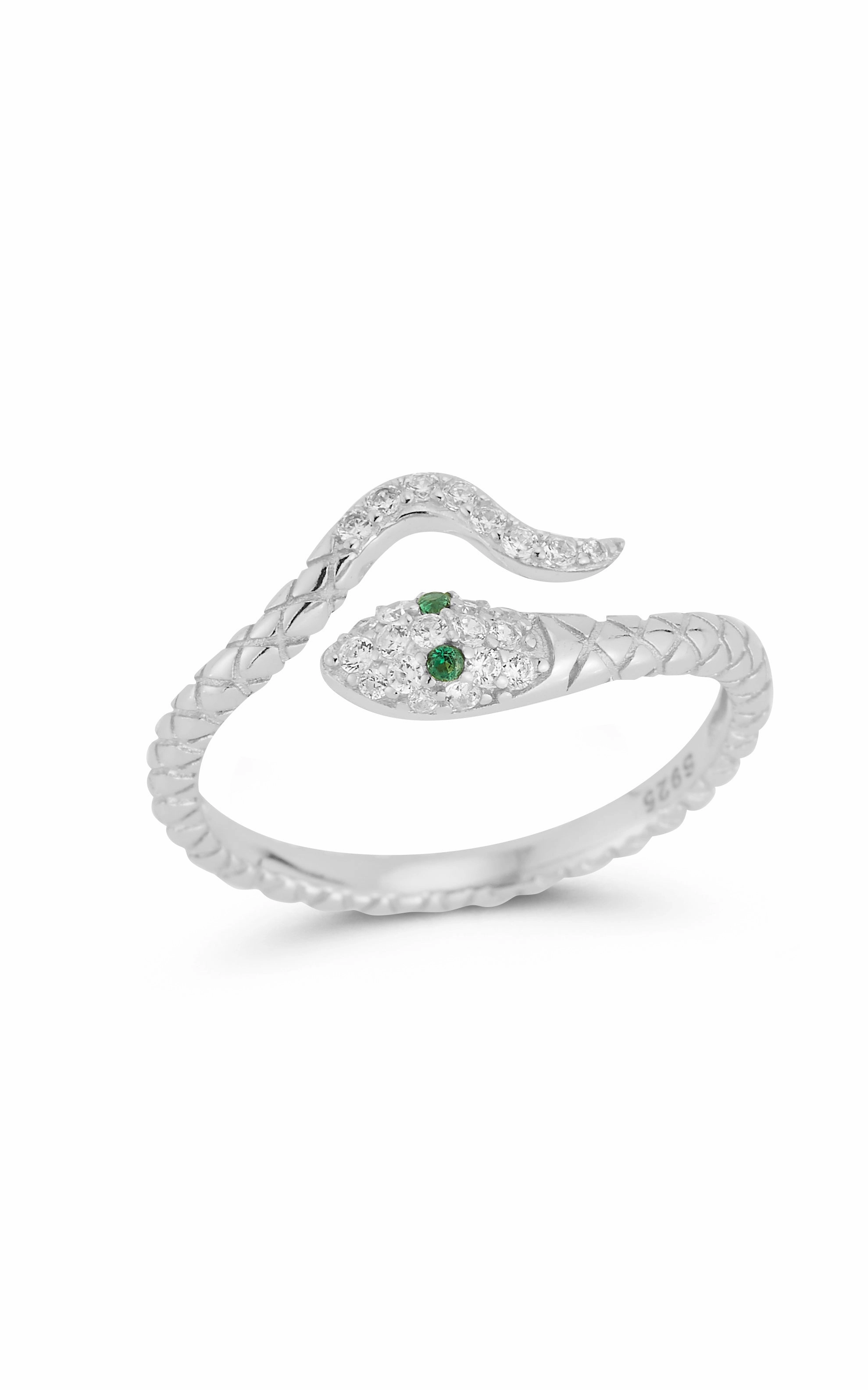 Polished Detail Snake Ring