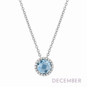 December Birthstone Necklace Fashion Boy