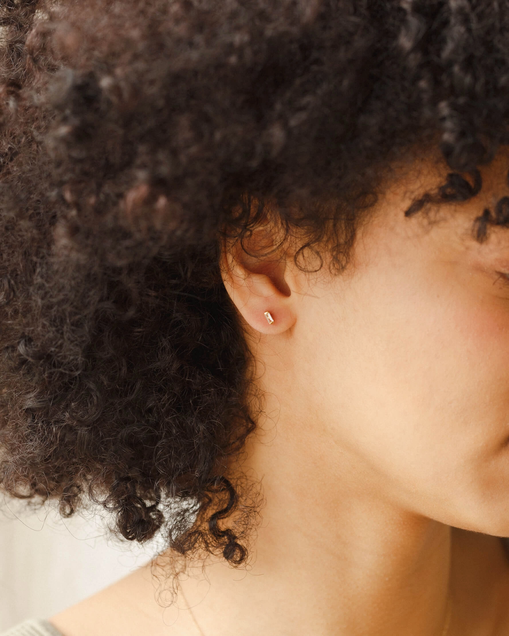 Deco White Sapphire Studs Star-Shaped Decoration