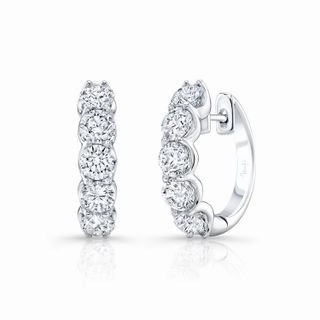 Diamond Hoop Earrings Vintage-Inspired Decoration Ornate Creation