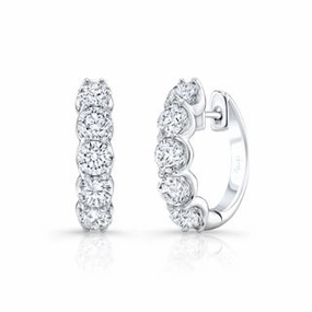 Diamond Hoop Earrings Vintage-Inspired Decoration Ornate Creation