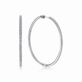 DIAMOND HOOP EARRINGS Simple Vibe