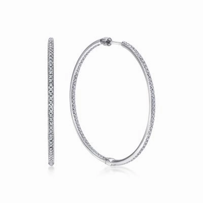 DIAMOND HOOP EARRINGS Simple Vibe