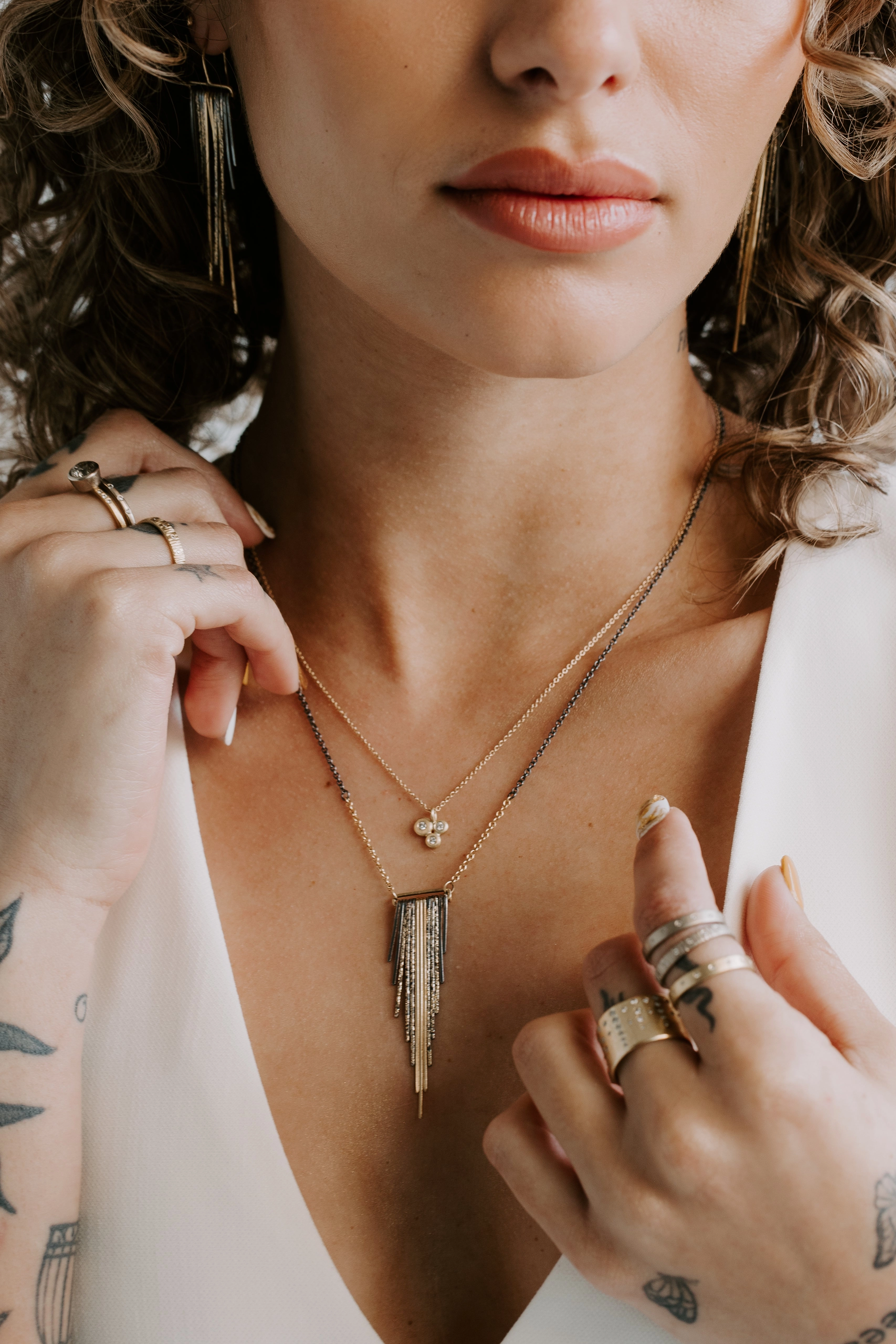 Chic Fusion Diamond Party Band - 18ky Gold   Reclaimed Diamonds