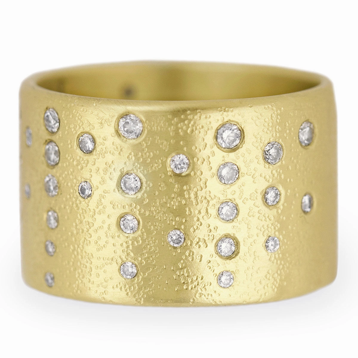 Shiny Gifts Effortless Match Diamond Party Band - 18ky Gold   Reclaimed Diamonds