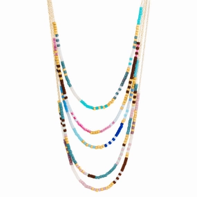 Japanese Microbead Necklaces - 14k Gold Chain Textured Feature Classic Vibe