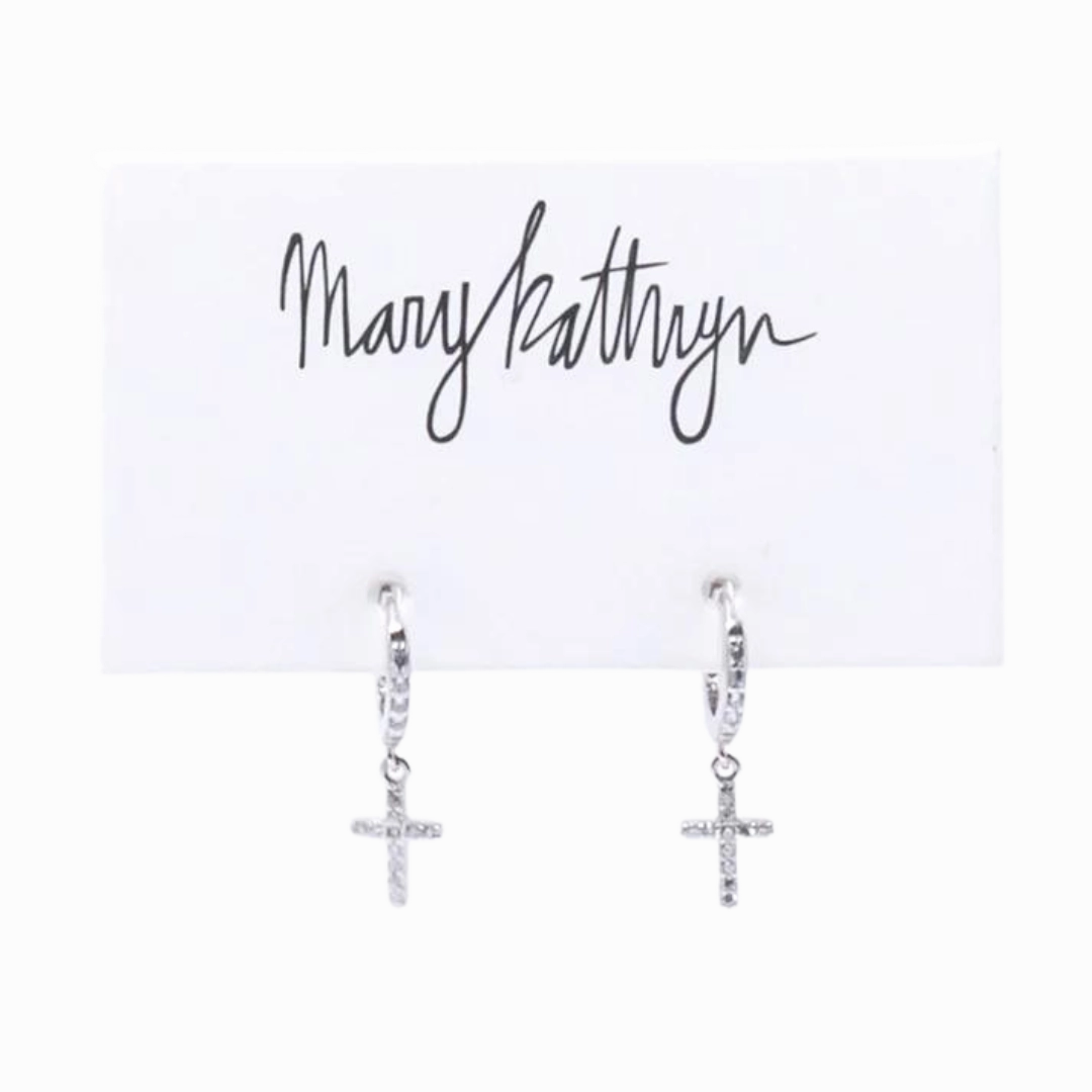 Rhinestone Cross Huggies Unique Creation