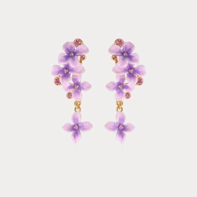 Early Lilac Earrings Brilliant Finish Artistic Detail