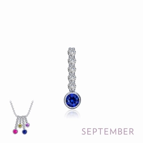 Glamorous Night September Birthstone Love Pendant
