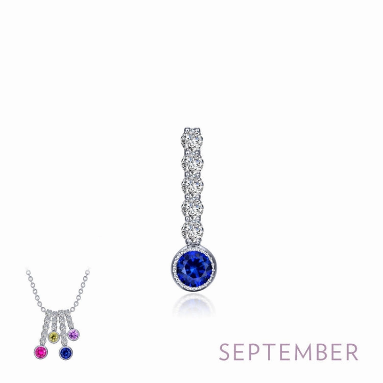 Glamorous Night September Birthstone Love Pendant
