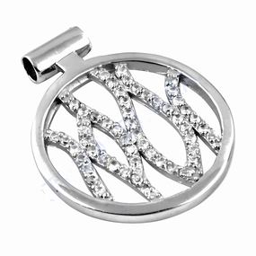 Elegant 925 Silver Pendant with Stylish Cubic Zirconia spring fashion