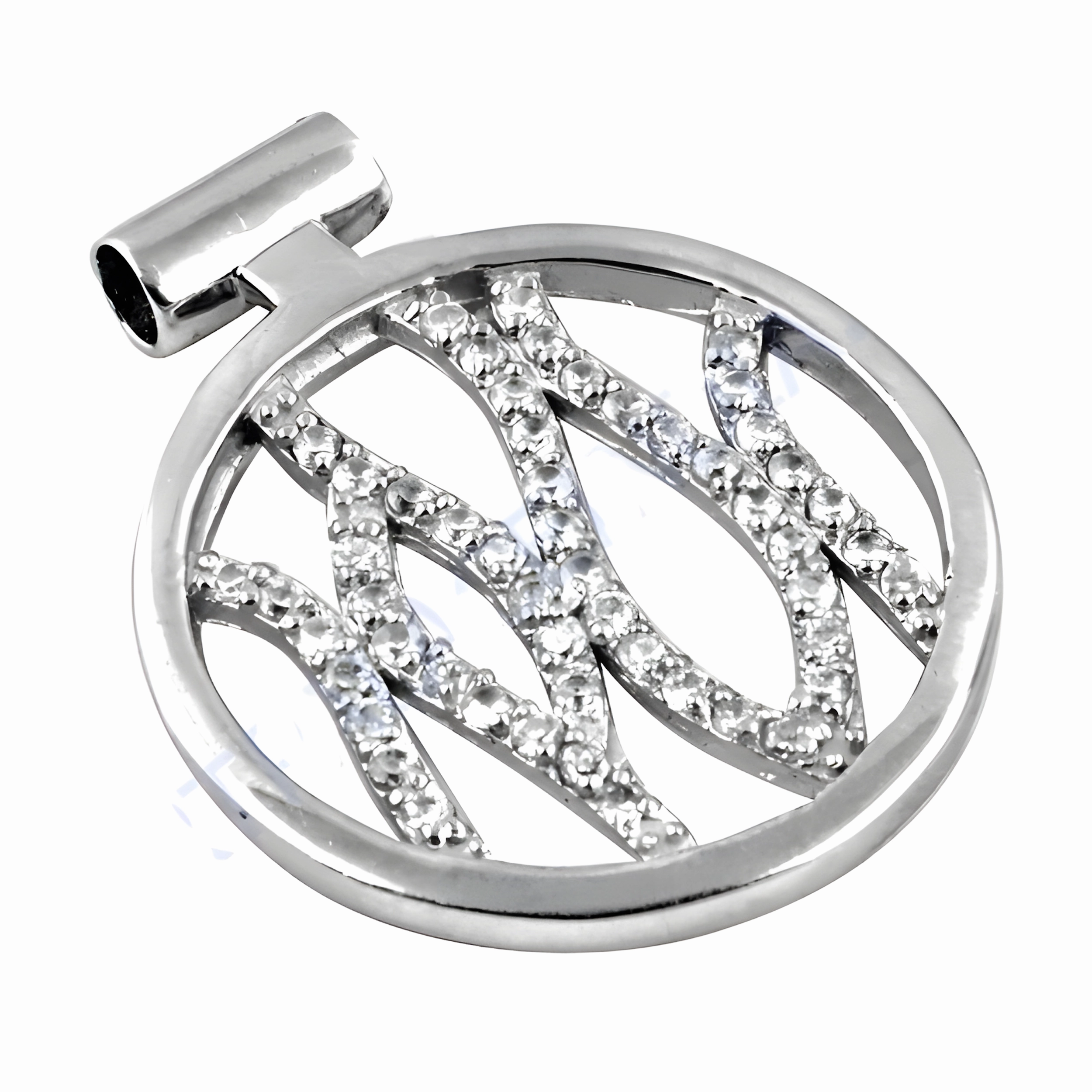 Elegant 925 Silver Pendant with Stylish Cubic Zirconia spring fashion