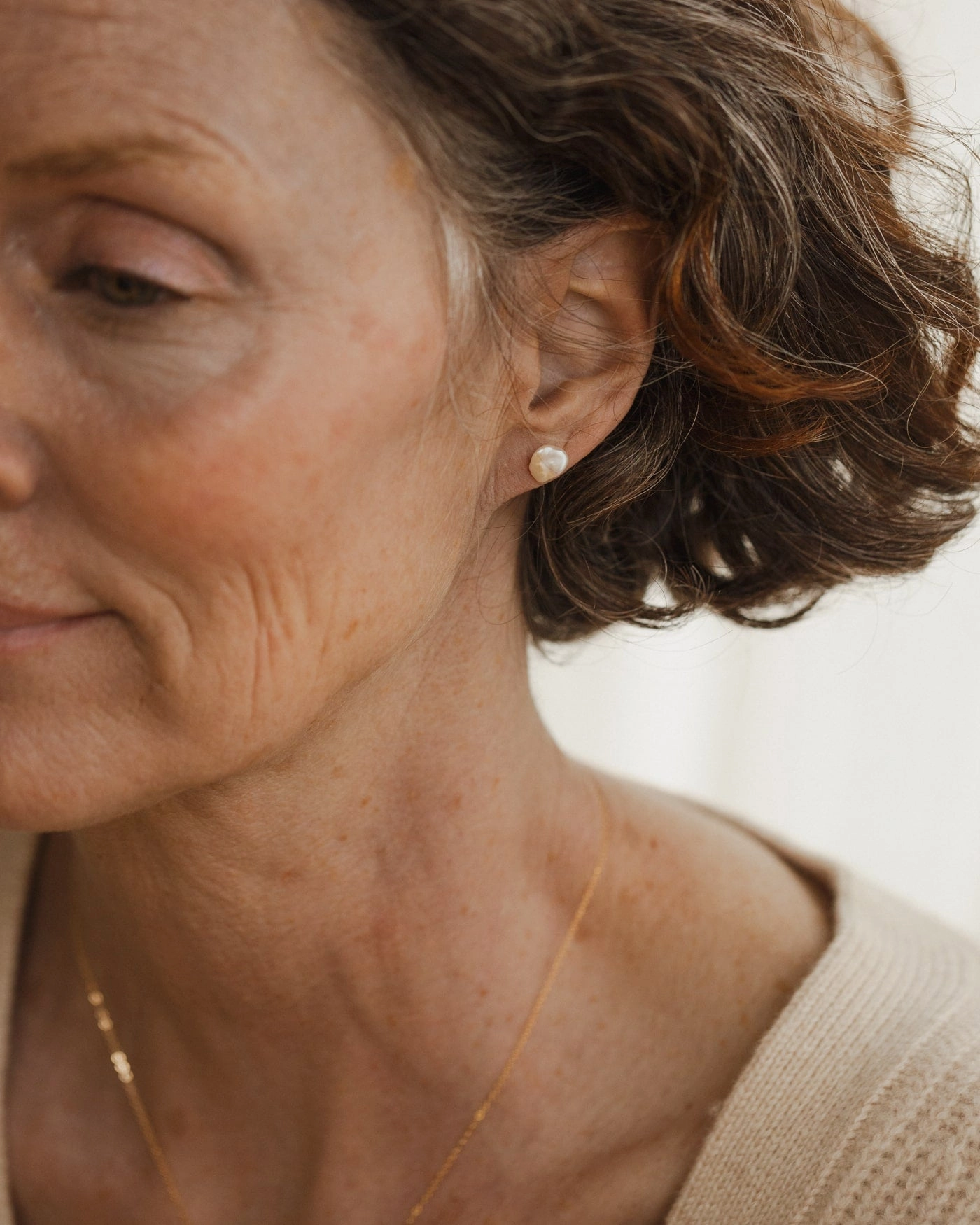 Baroque Pearl Studs Lovely Accent Corporate Accent