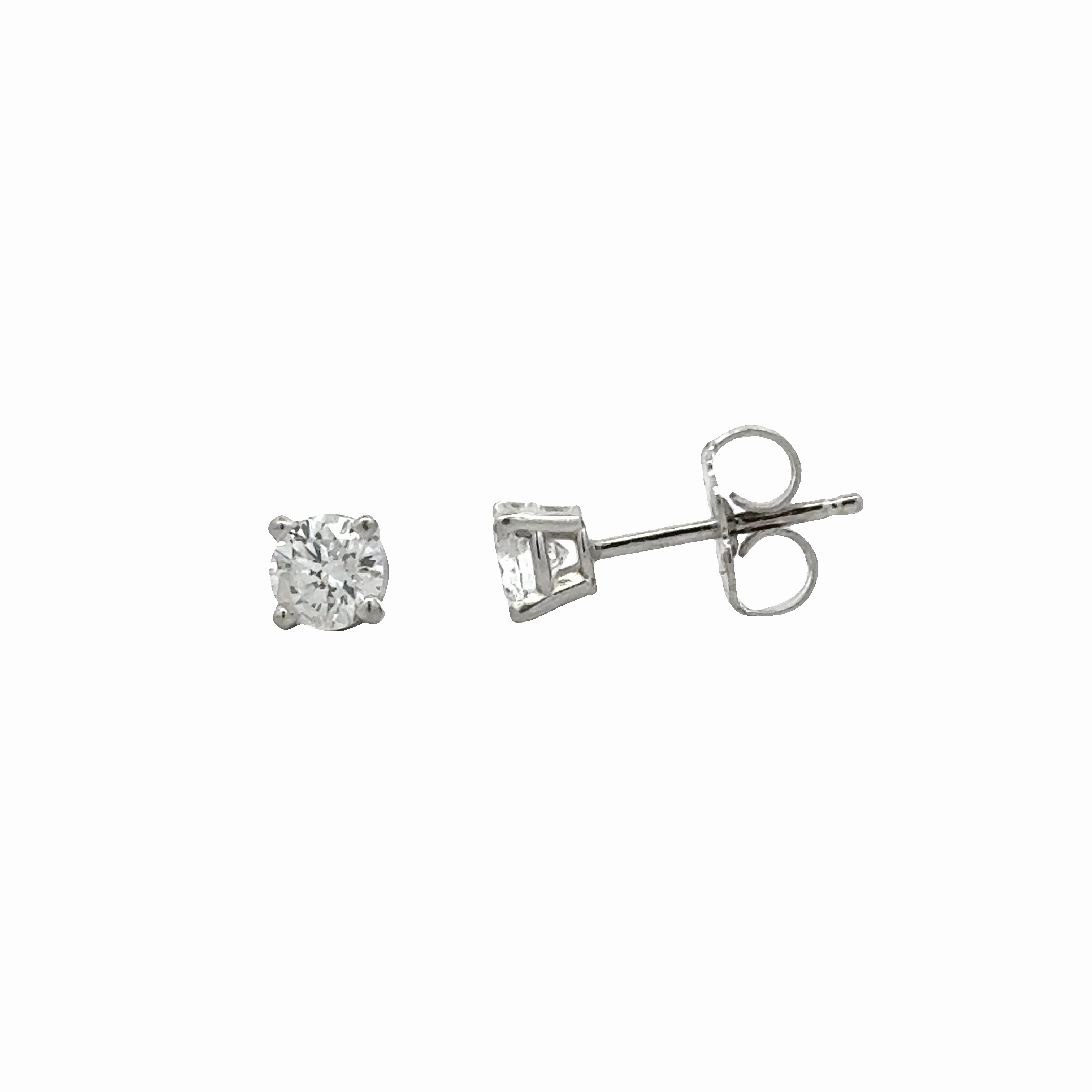 Square Item Refined Item 0.49cttw Round Diamonds in Four Prong Martini Earrings