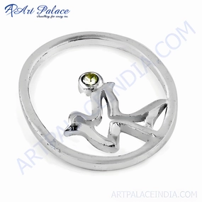 Magnificent Ornament Elegant Fashionable Cubic Zirconia Gemstone 925 Silver Pendant