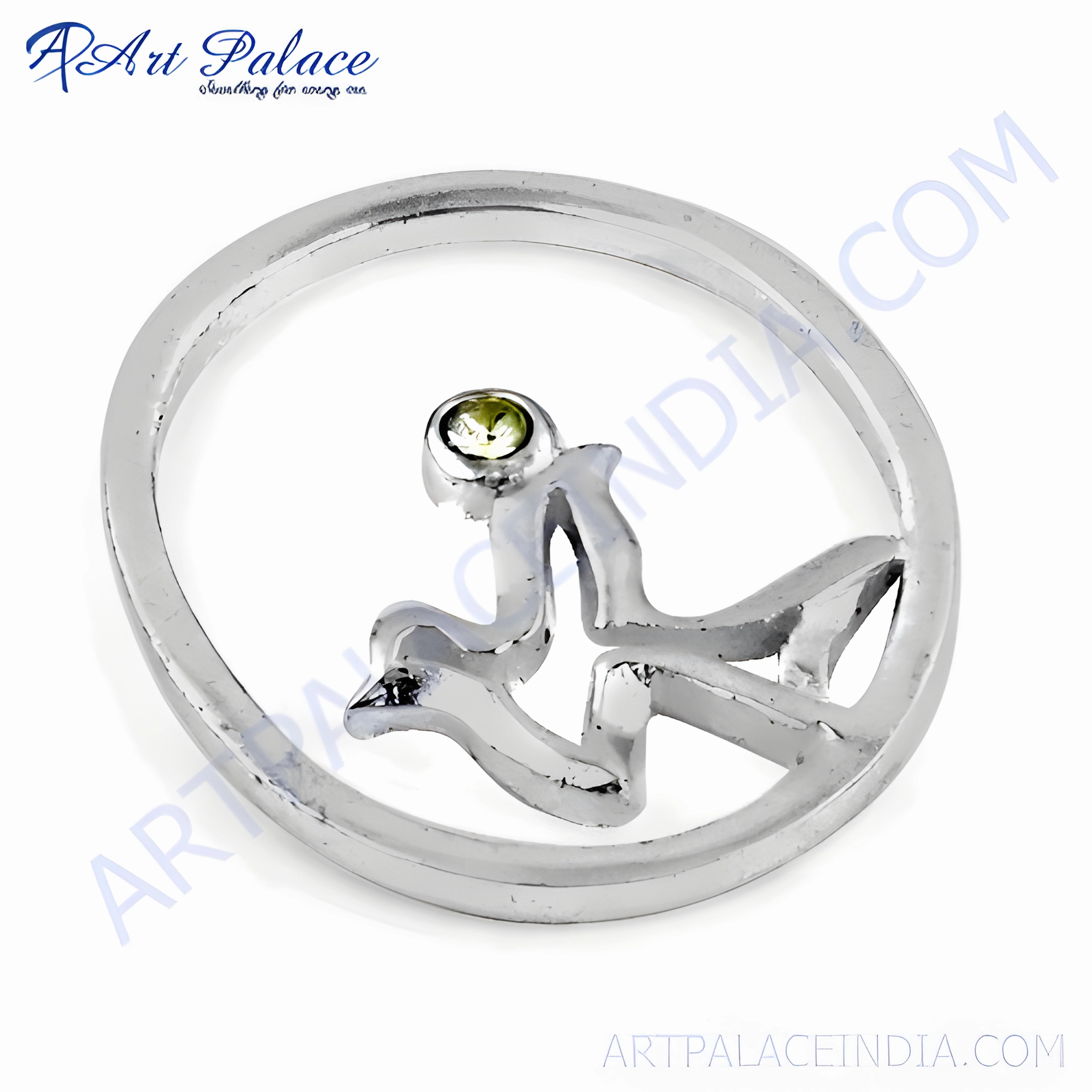 Magnificent Ornament Elegant Fashionable Cubic Zirconia Gemstone 925 Silver Pendant