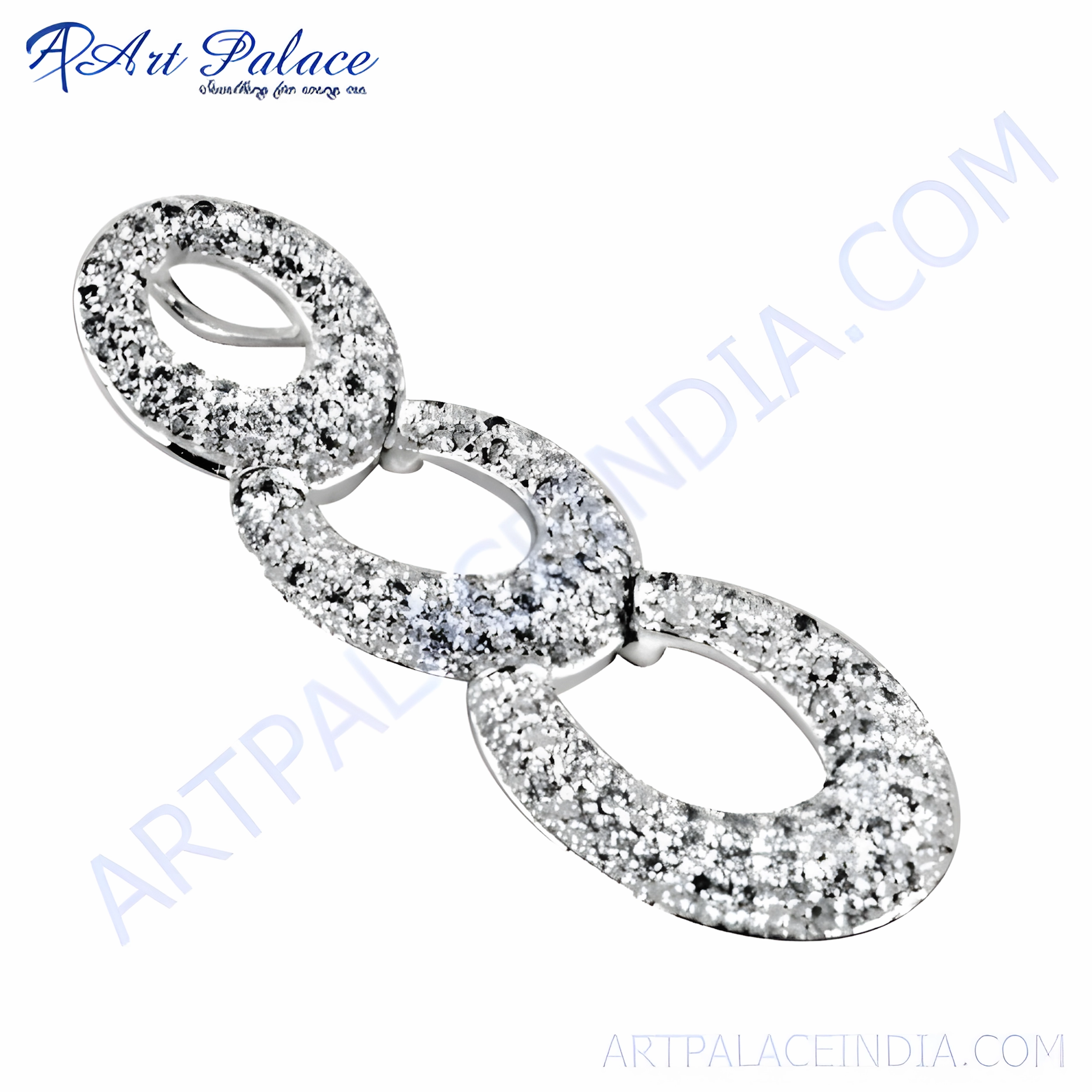 Summer Accent Handmade Accessory Elegant Fashionable Cubic Zirconia Gemstone Silver Pendant