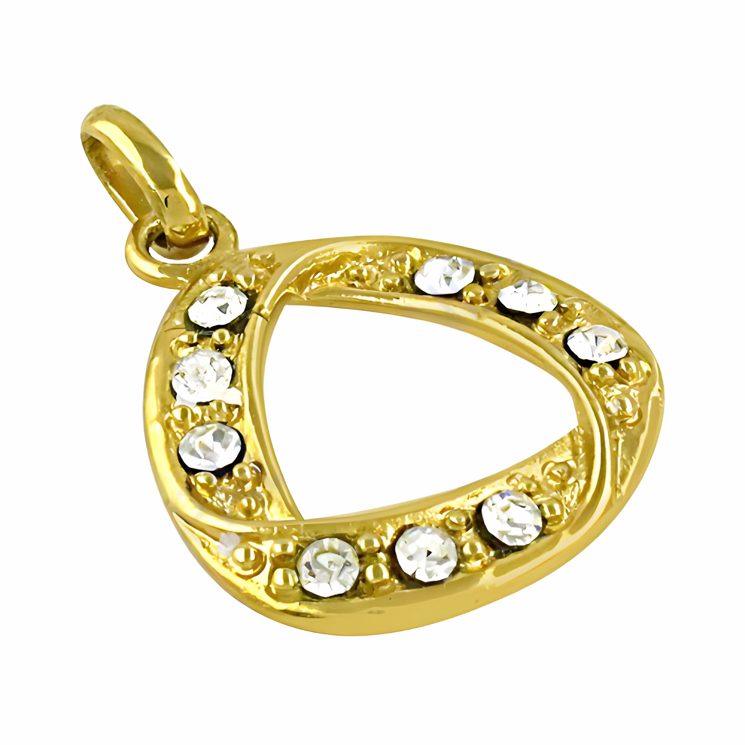 Elegant Gold-Plated CZ Gemstone Silver Pendant - Stylish Jewelry Classic Jewelry