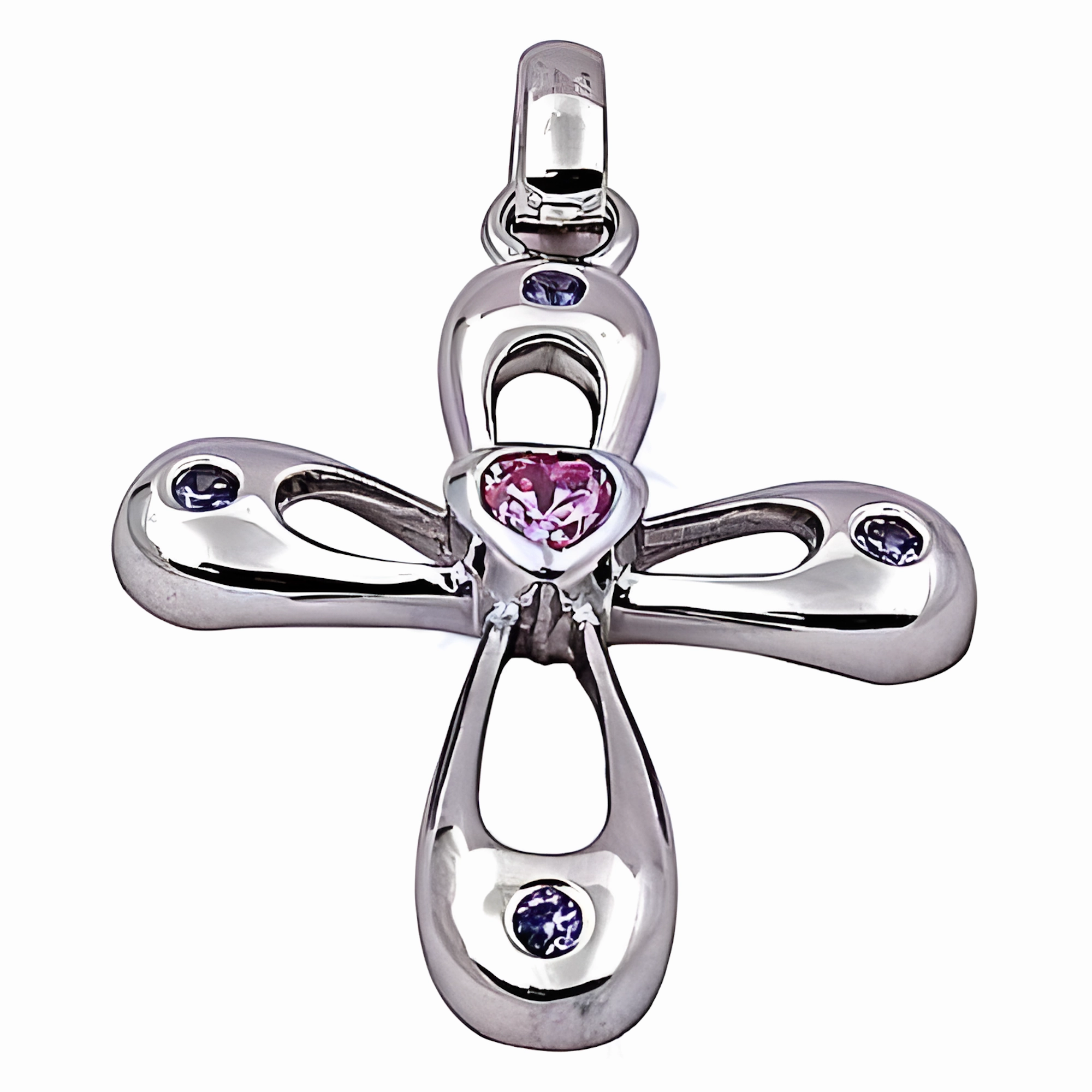 Lovely Adornment Elegant Religious Fashion Pendant with Cubic Zirconia Gemstone Jewelry