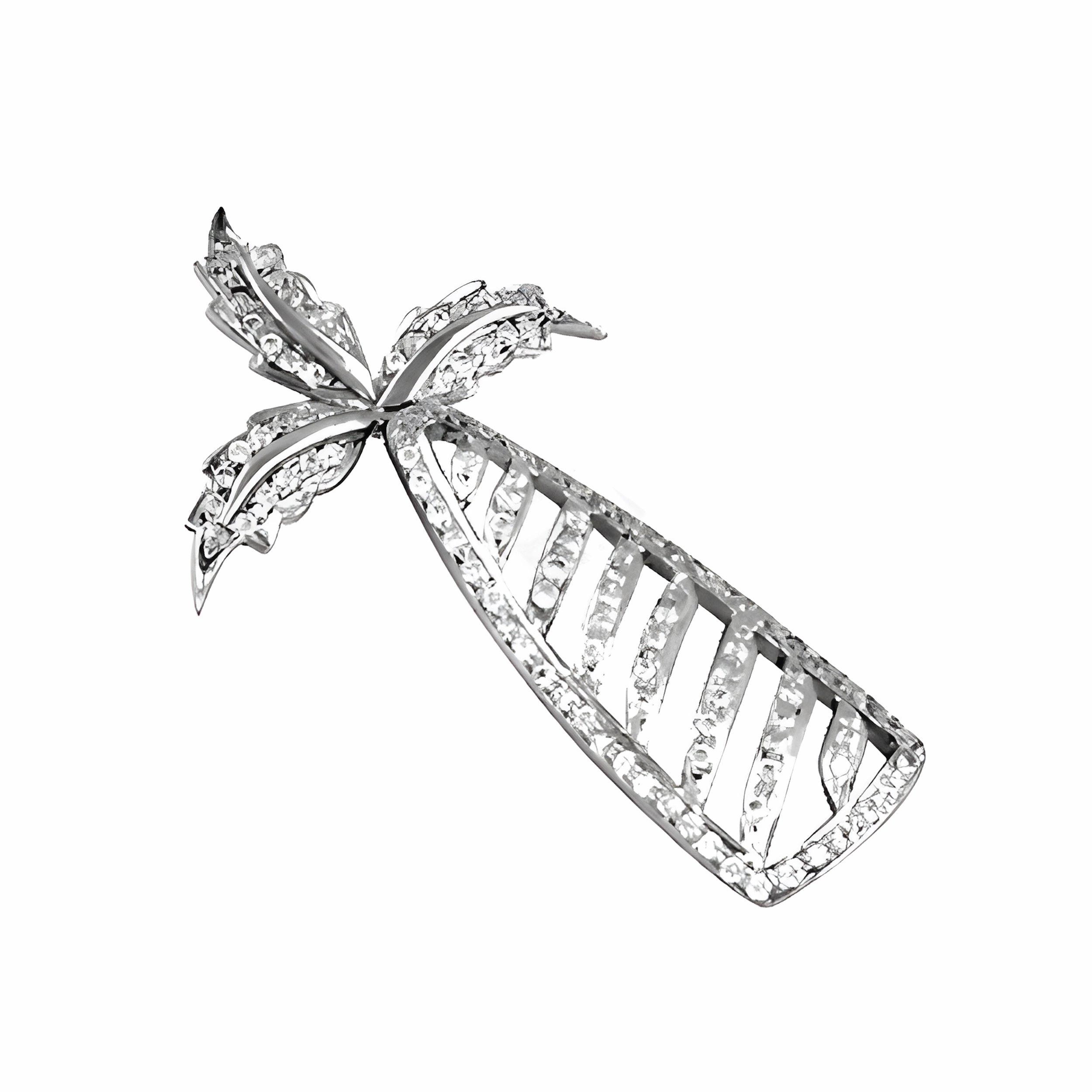 Elegant Tree Style Silver Pendant with Cubic Zirconia - Perfect Gift Travel Accent Premium Quality